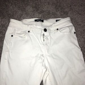 White straight leg jeans!